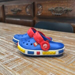 LEGO toddler Blue and Red Clogs size 4